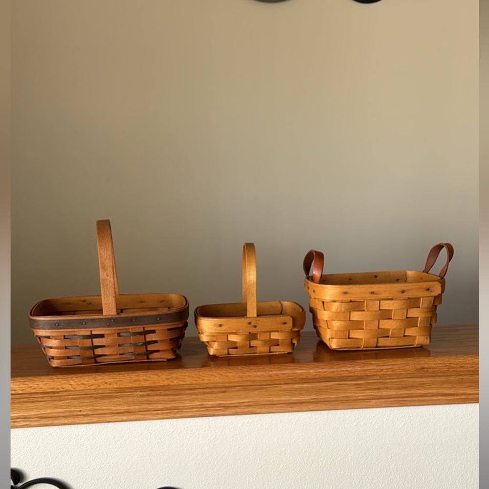 Collectible “Longaberger” Basket Trio
